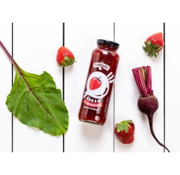 Sok burak z truskawką